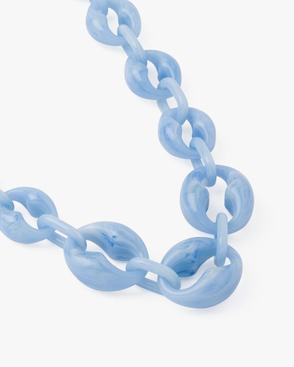 Cornflower Blue Plexiglass necklace - Image 2