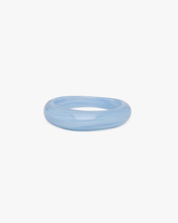 Cornflower Blue Wood Jewels cuff bracelet