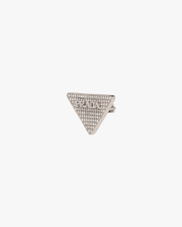 Crystal Crystal Logo Jewels left earring
