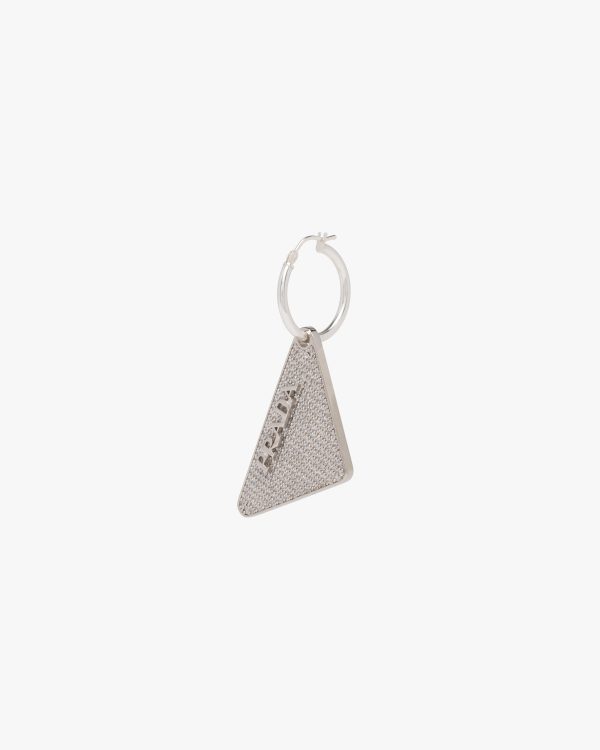 Crystal Crystal Logo Jewels right earring