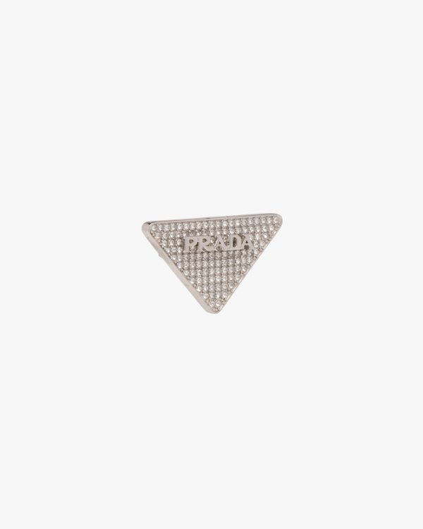 Crystal Crystal Logo Jewels right earring