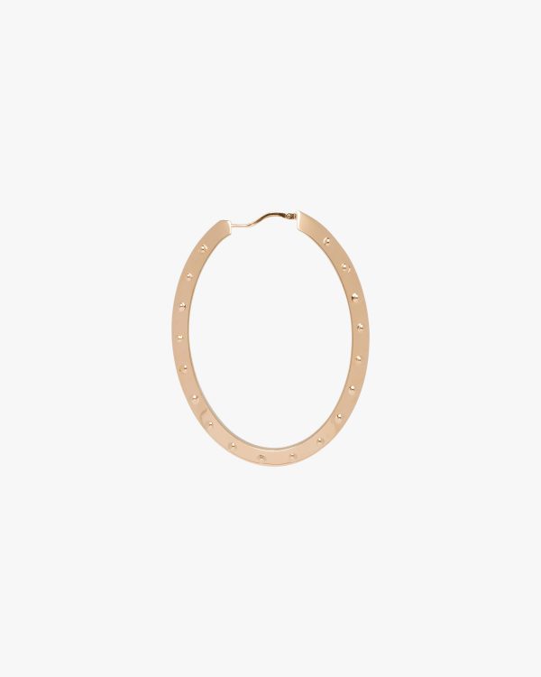 Gold Metal hoop earrings - Image 4