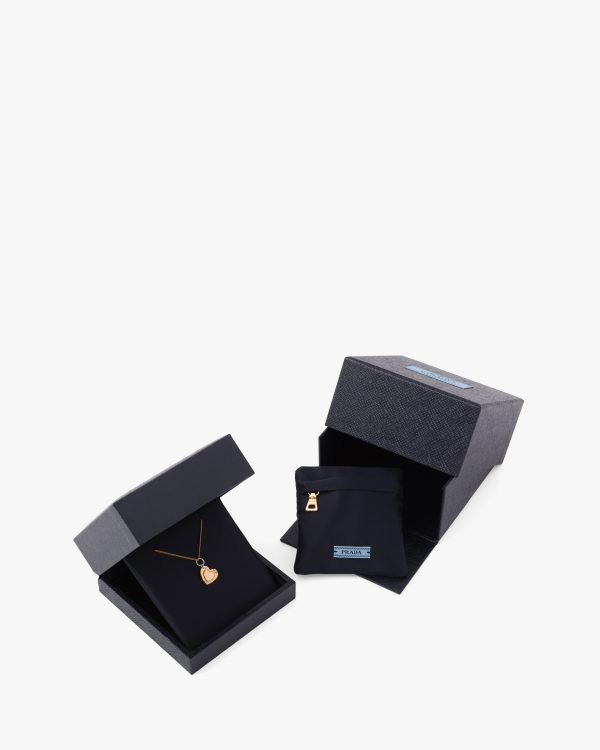 Gold Prada Fine Jewellery Heart necklace - Image 2