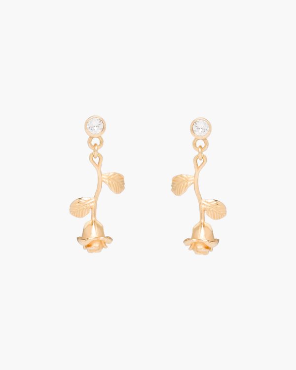 Gold Prada Fine Jewellery gold and diamond earrings - Image 3