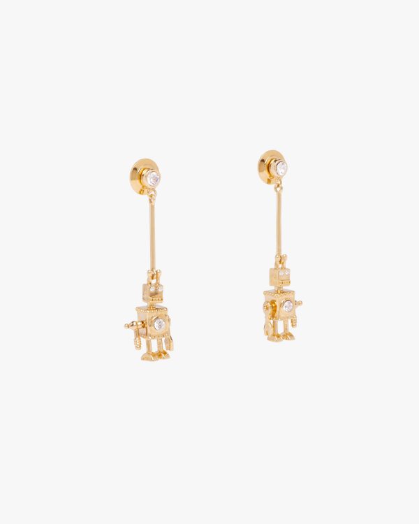 Gold Prada Fine Jewellery gold and diamond earrings