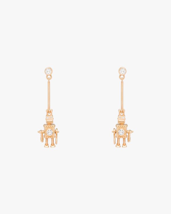 Gold Prada Fine Jewellery gold and diamond earrings - Image 3