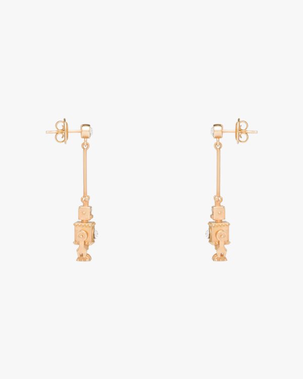 Gold Prada Fine Jewellery gold and diamond earrings - Image 4