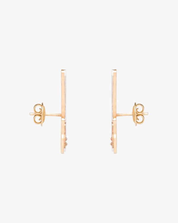 Gold Prada Fine Jewellery gold and diamond earrings - Image 3