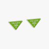 Lime Green Prada Symbole earrings