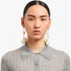 Pearl Gray Silver earrings with shells - Image 2