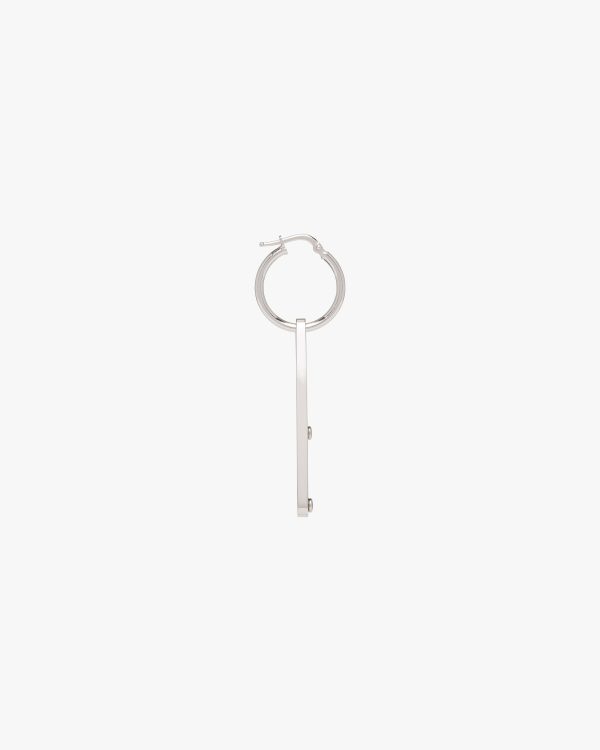 Periwinkle Blue Prada Symbole pendant left earring - Image 4