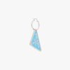 Periwinkle Blue Prada Symbole pendant right earring