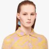 Periwinkle Blue Prada Symbole pendant right earring - Image 2