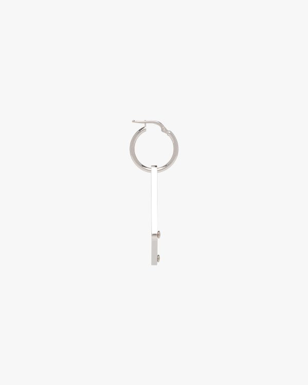 Periwinkle Blue Prada Symbole pendant right earring - Image 4
