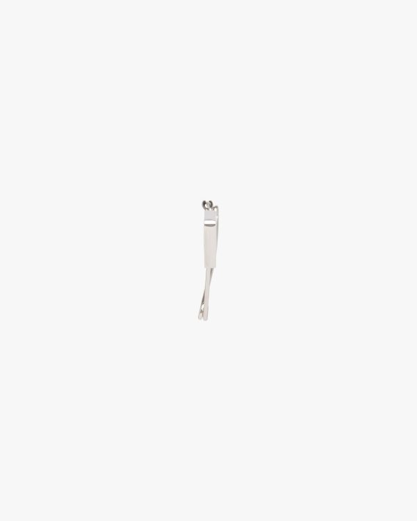 Steel/black Prada Symbole single earring - Image 3