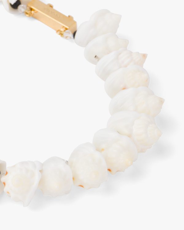 Tan Silver bracelet with shells - Image 3