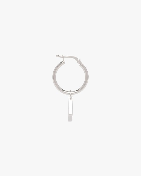 White Prada Symbole drop earrings - Image 4