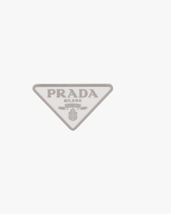 White Prada Symbole single left earring - Image 3
