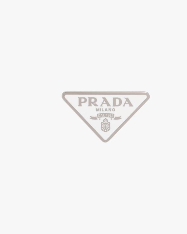 White Prada Symbole single right earring - Image 3