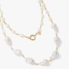 White/blue Topaz Prada Fine Jewellery gold and pearl necklace - Image 3