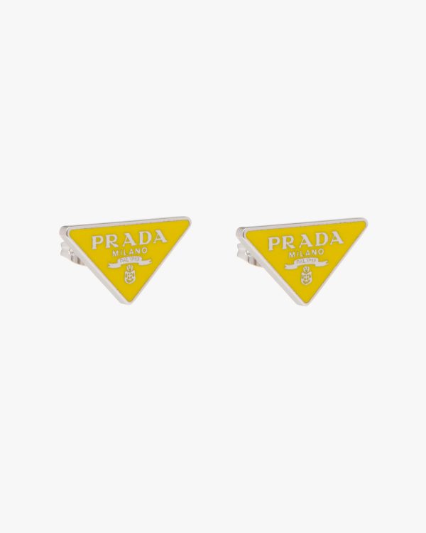 Yellow Prada Symbole earrings