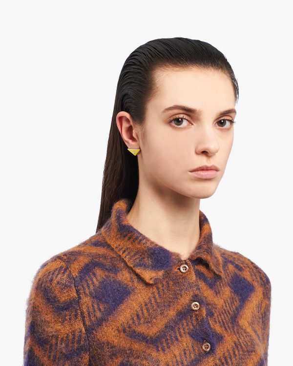 Yellow Prada Symbole earrings - Image 2