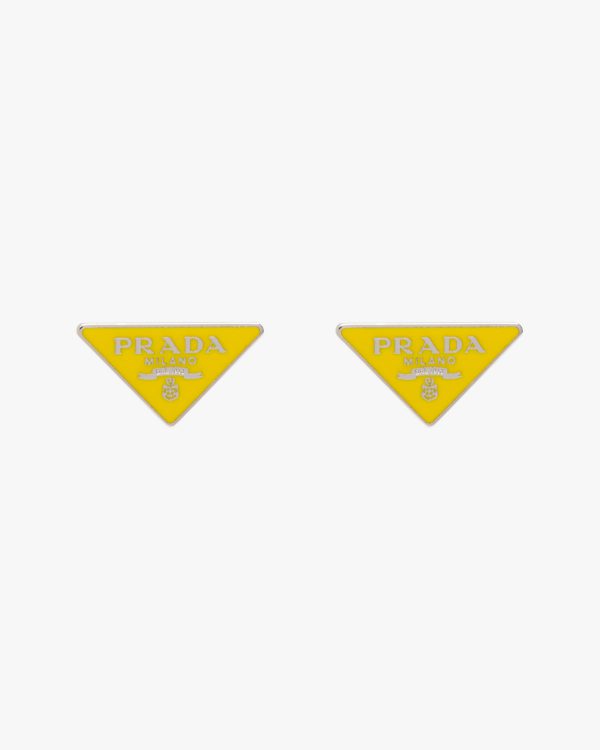 Yellow Prada Symbole earrings - Image 3