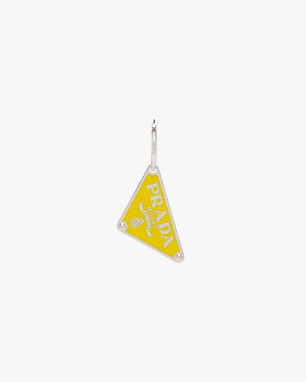Yellow Prada Symbole pendant right earring - Image 3