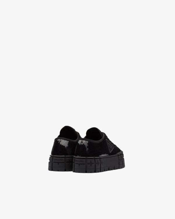 Black Double Wheel sequin sneakers - Image 3