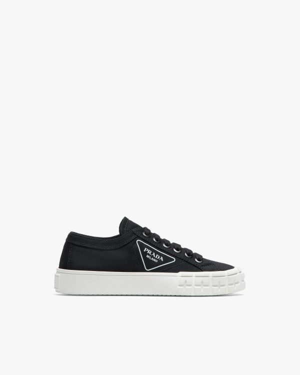 Black Gabardine fabric sneakers - Image 2