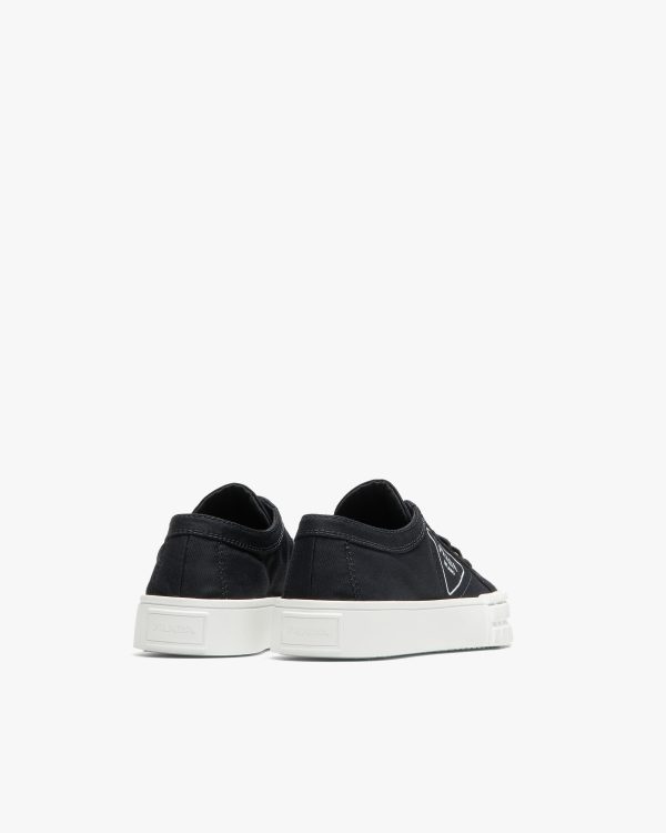 Black Gabardine fabric sneakers - Image 3