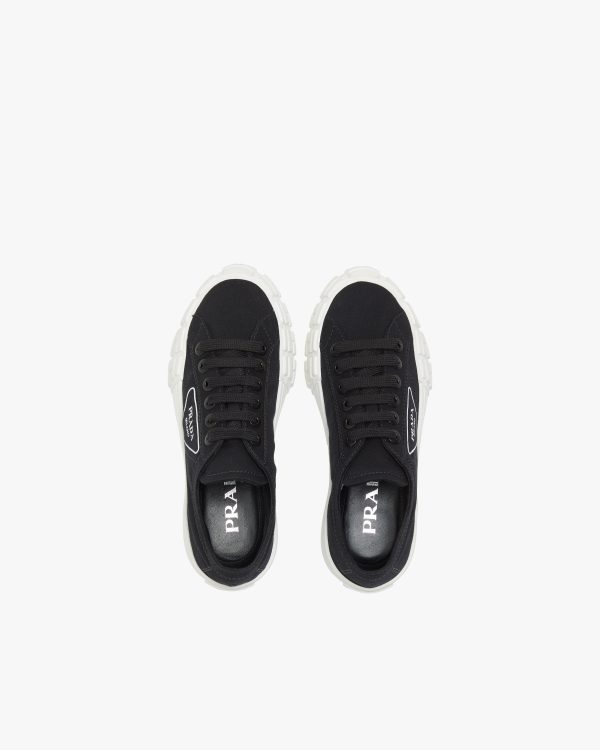 Black Gabardine fabric sneakers - Image 4