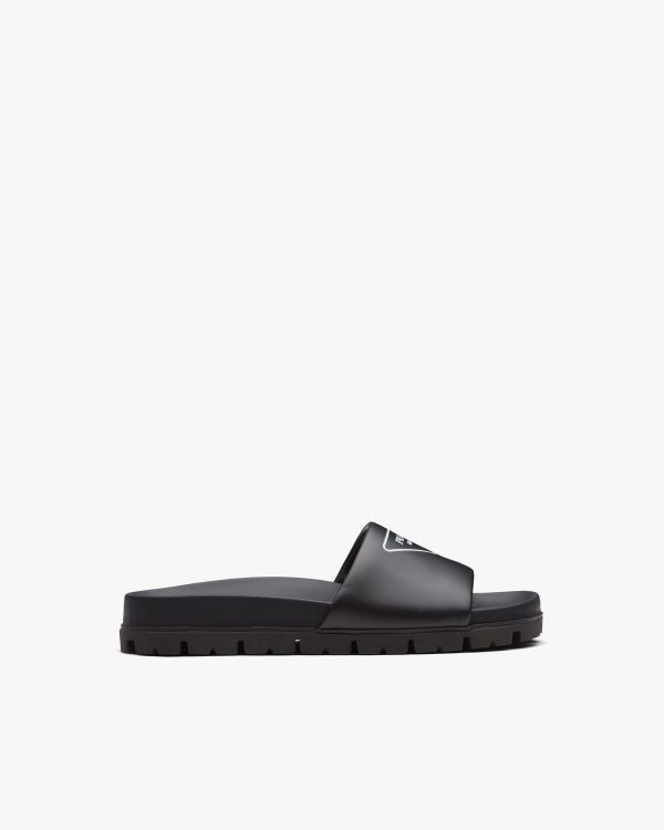 Black Leather slides - Image 2