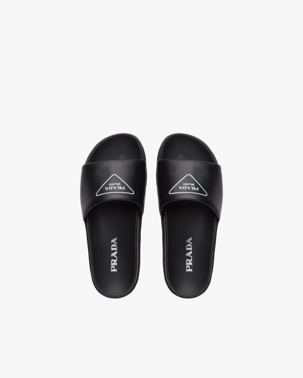 Black Leather slides - Image 4