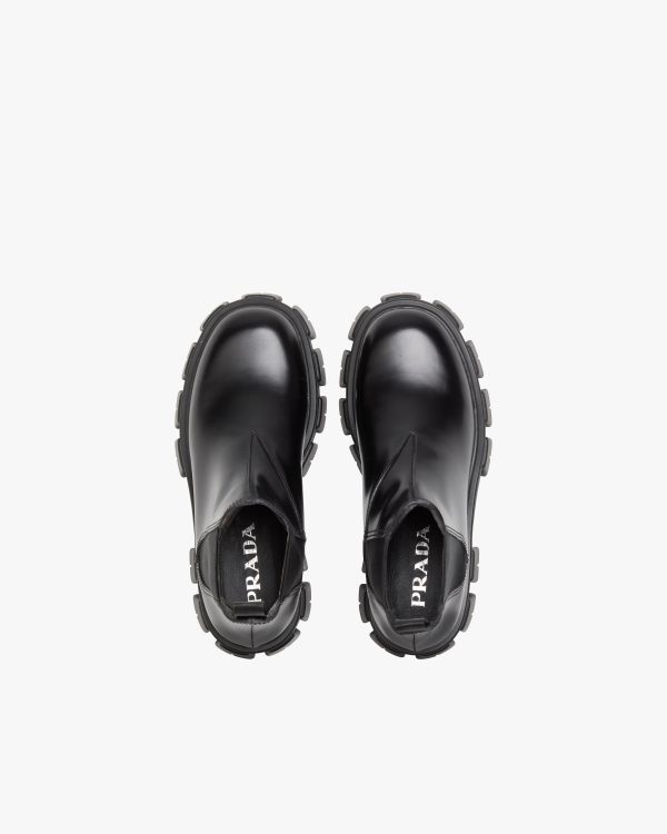 Black Monolith brushed leather Chelsea boots - Image 4