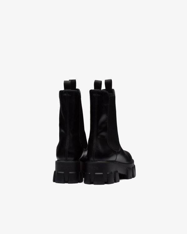 Black Monolith brushed leather boots - Image 3