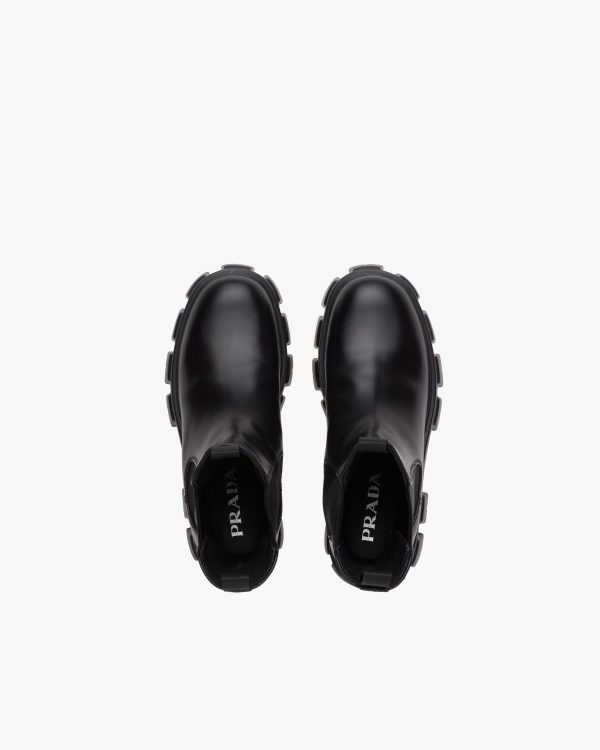Black Monolith brushed leather boots - Image 4
