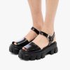 Black Monolith brushed leather sandals - Image 5