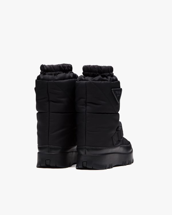 Black Nylon gabardine booties - Image 3