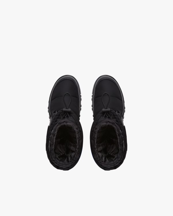 Black Nylon gabardine booties - Image 4