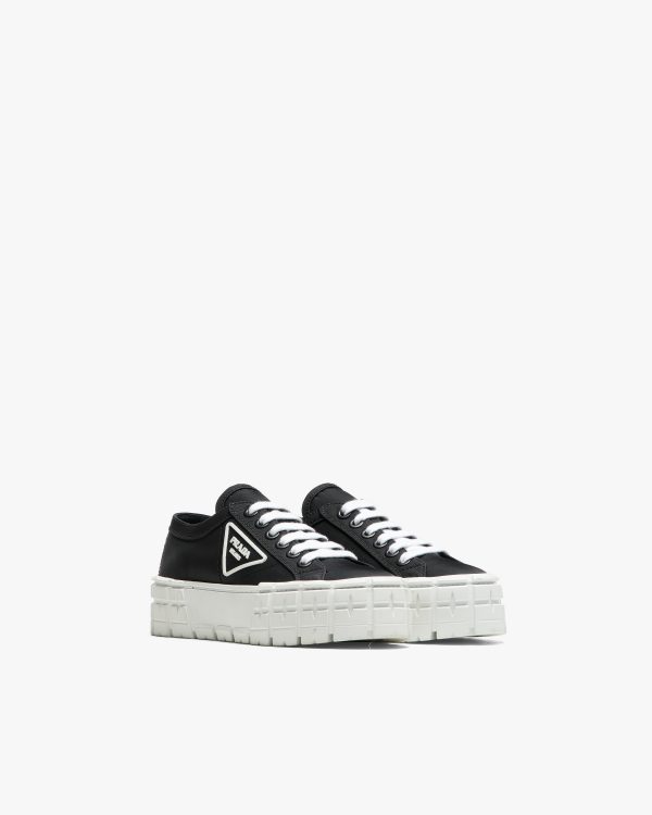 Black Nylon gabardine sneakers