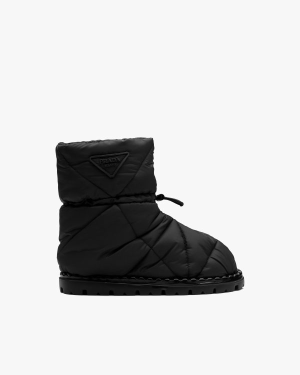 Black Padded nylon booties - Image 2