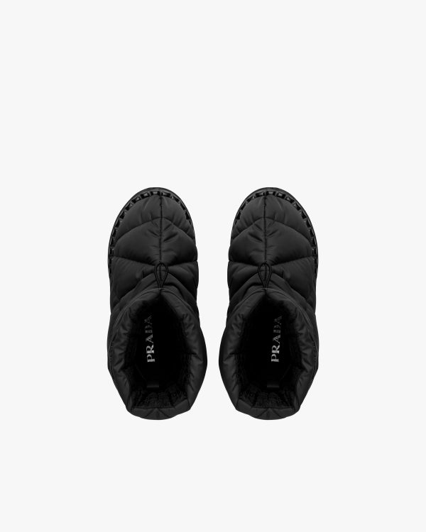 Black Padded nylon booties - Image 4