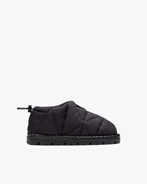 Black Padded nylon slip-on shoes - Image 2