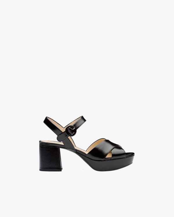 Black Patent leather sandals - Image 2