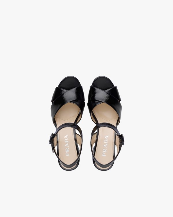 Black Patent leather sandals - Image 4