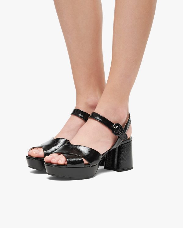 Black Patent leather sandals - Image 5