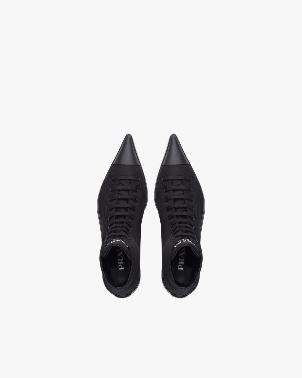 Black Prada Synthesis heeled high-top sneakers - Image 4