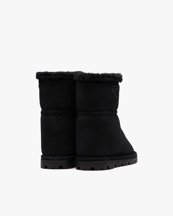 Black Shearling booties - Image 3