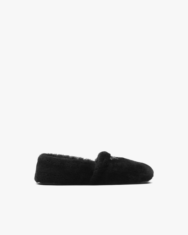 Black Shearling slippers - Image 2